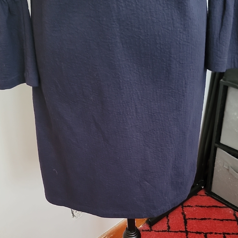 J. Crew Elegant Navy Long Sleeve Dress - Picture 6 of 11
